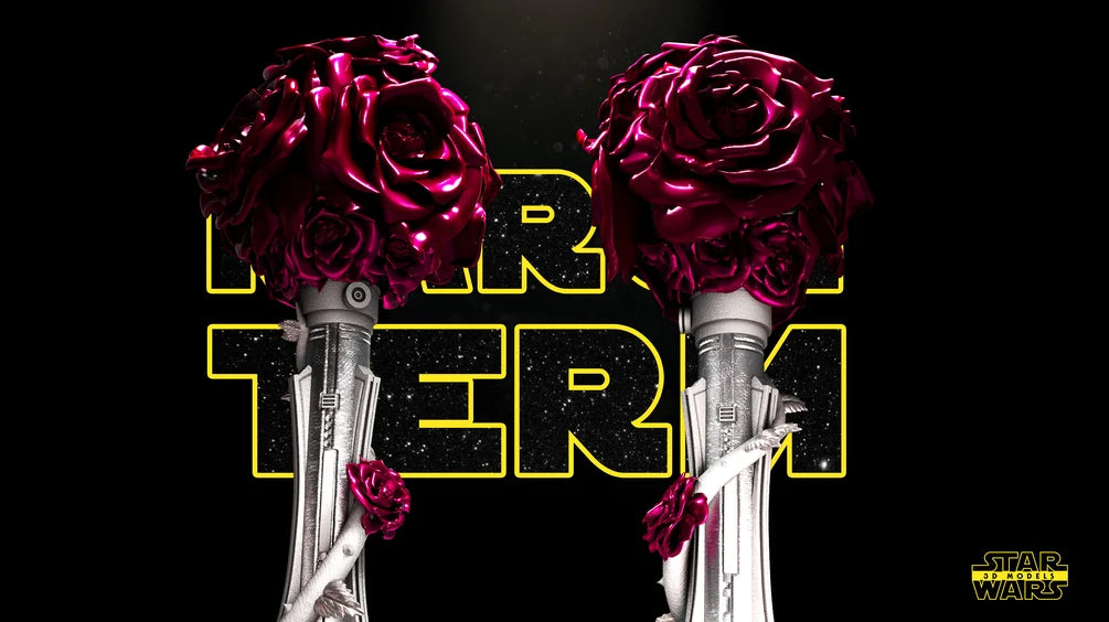 Lightsaber Vase Sculpture - Star Wars 3D Models