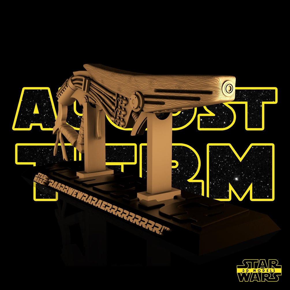 Chewbacca Slugthrower Sculpture - Star Wars 3D Models