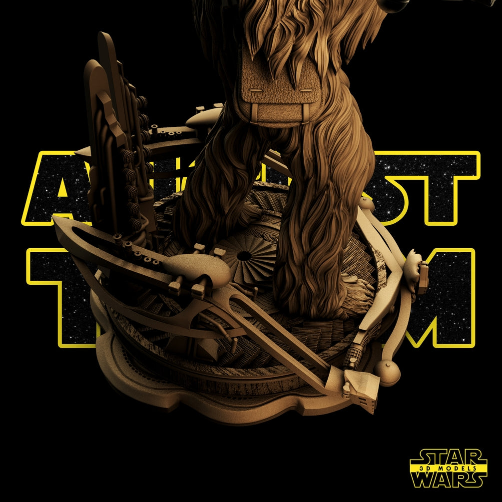 Chewbacca Sculpture - Star Wars 3D Models