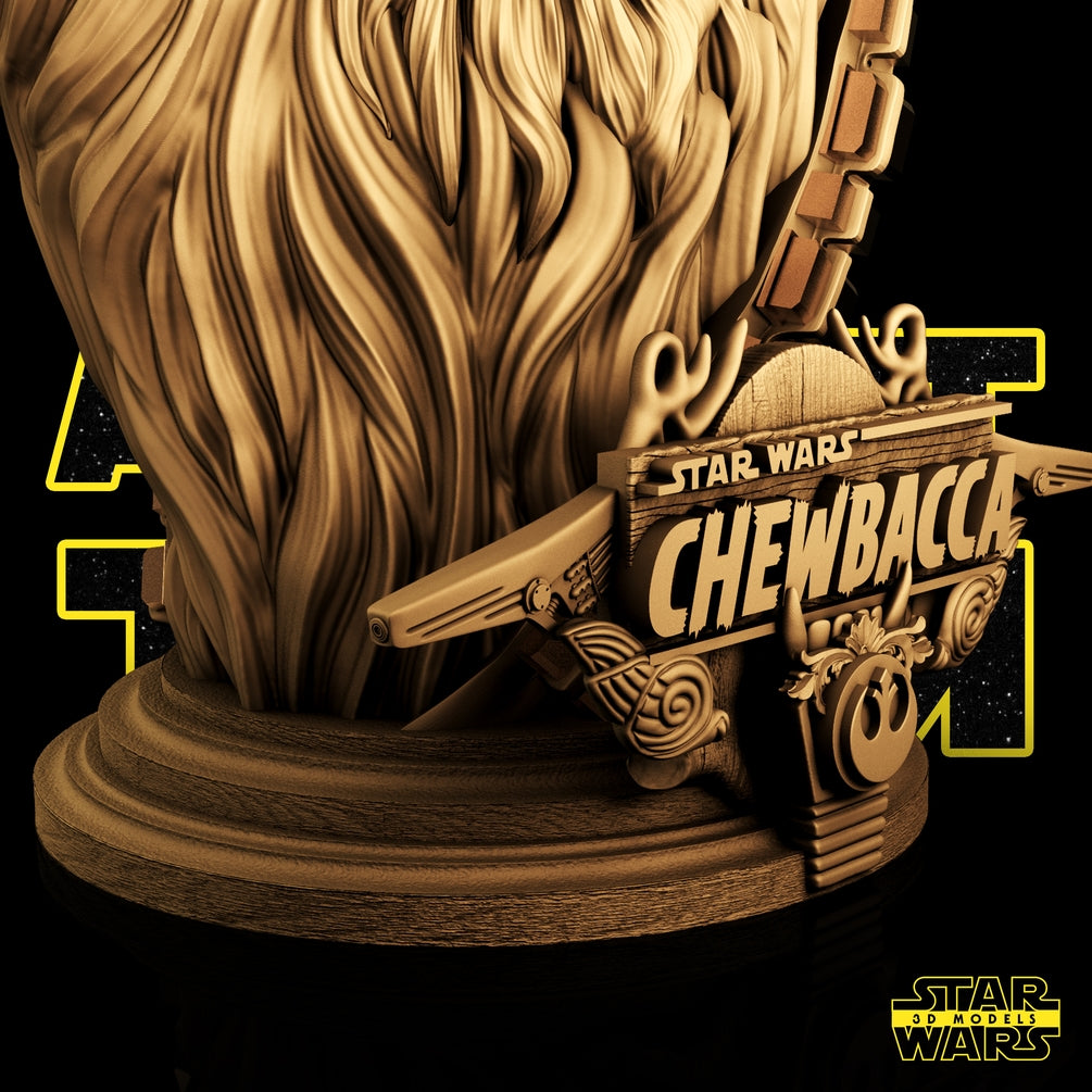 Chewbacca Bust - Star Wars 3D Models