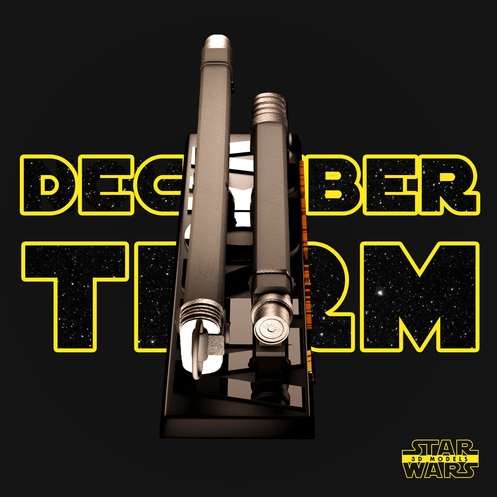Ahsoka Lightsaber Sculpture - Star Wars 3D Models