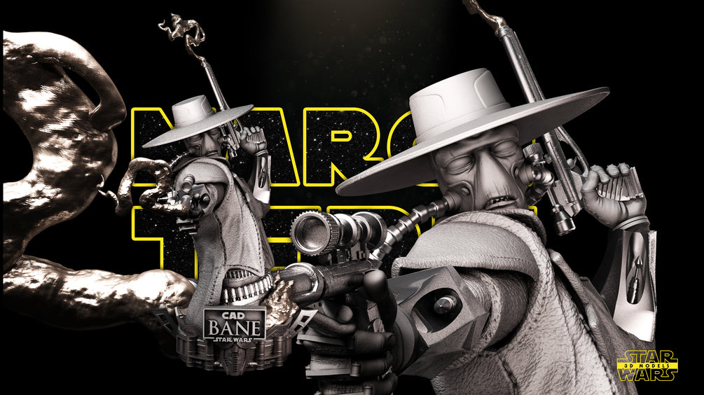 Cad Bane Bust - Star Wars 3D Models