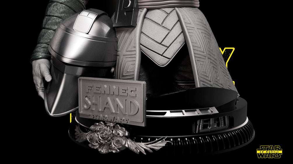 Fennec Shand Bust - Star Wars 3D Models