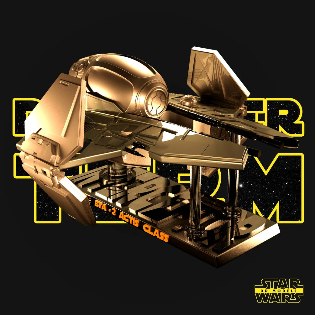 ETA-2 Actis Class - Star Wars 3D Models