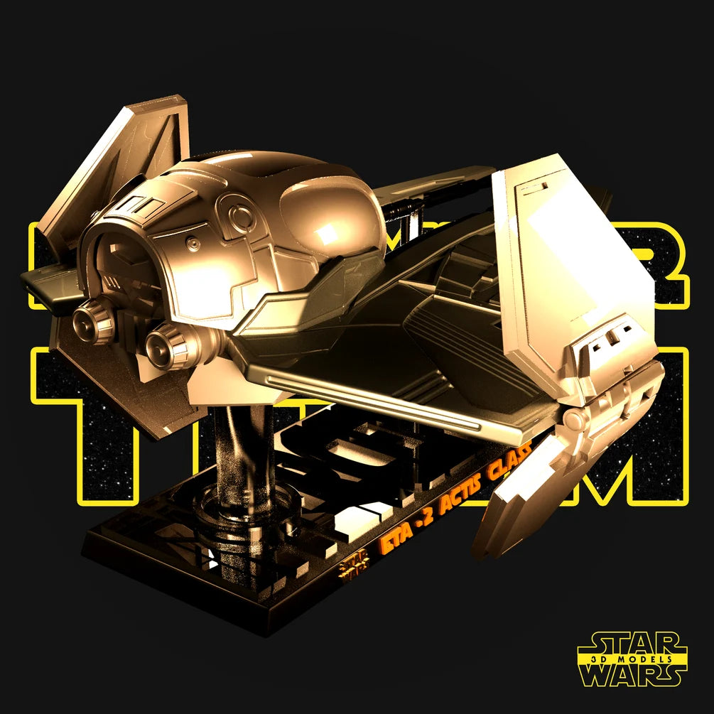 ETA-2 Actis Class - Star Wars 3D Models
