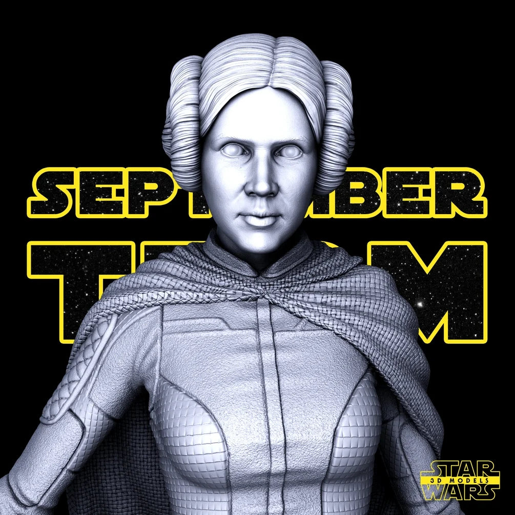 Leia Sculpture - Star Wars 3D Models