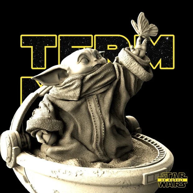 Grogu Bust - Star Wars 3D Model