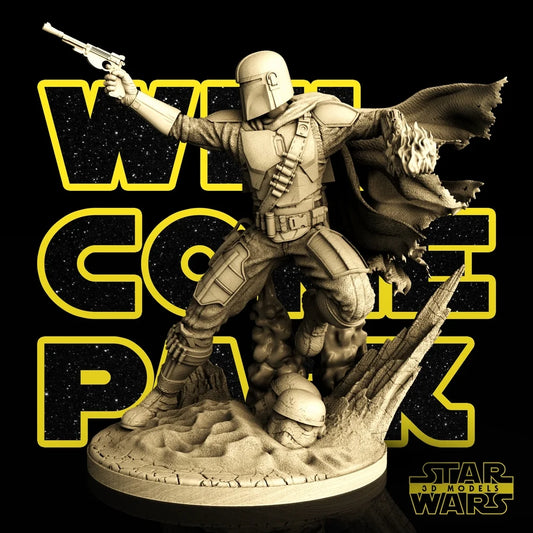 Mandalorian Sculpture