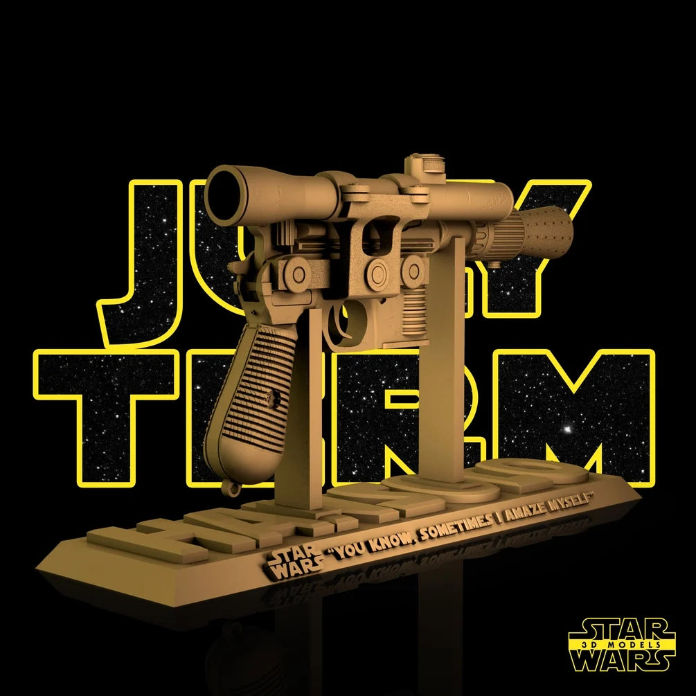 Han Solo Blastech DL-44 Sculpture