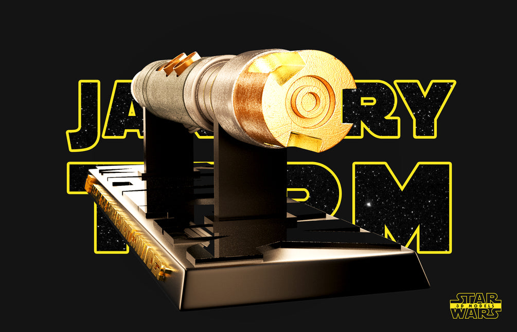 Darth Malak Lightsaber Sculpture - Star Wars 3D Models