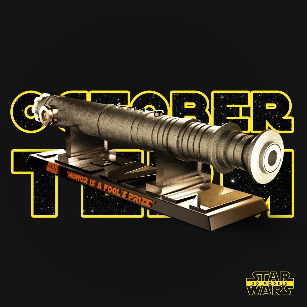 Darth Revan Lightsabers Sculptures - Star Wars 3D Models