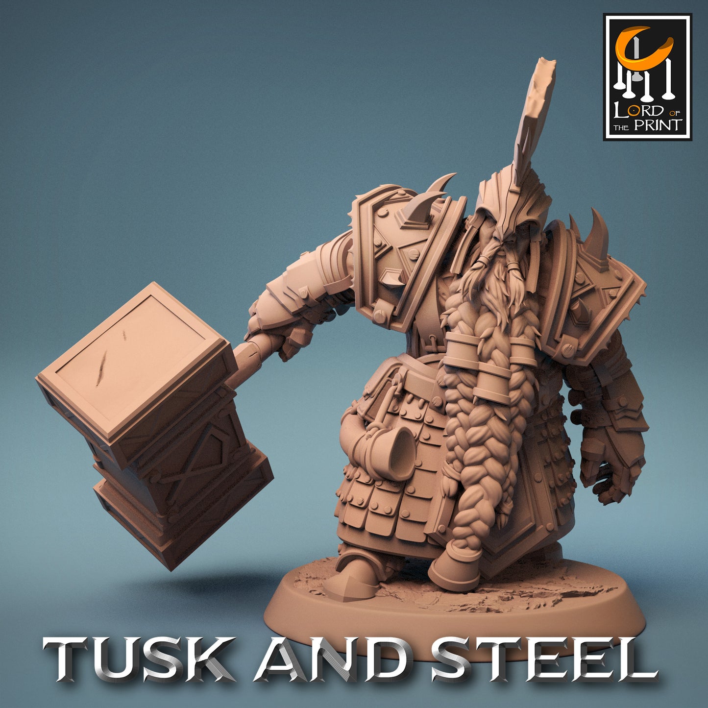 Tusk & Steel Dwarf Soldier Hammer Look