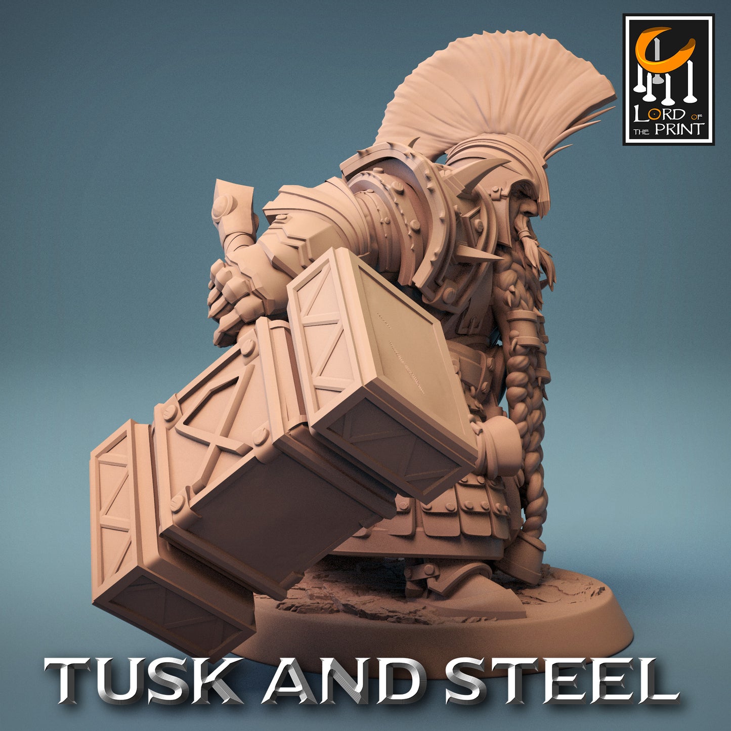 Tusk & Steel Dwarf Soldier Hammer Look