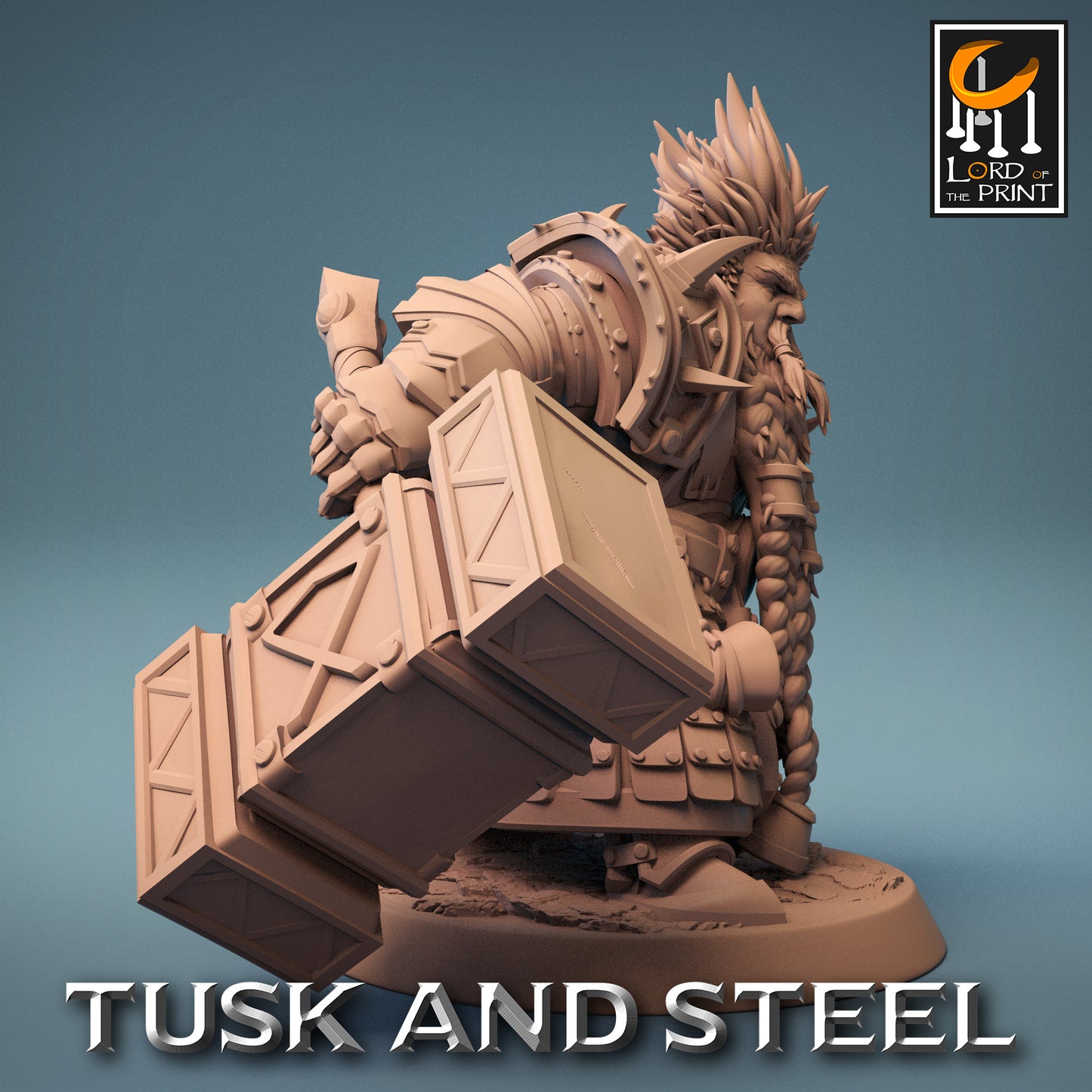 Tusk & Steel Dwarf Soldier Hammer Look