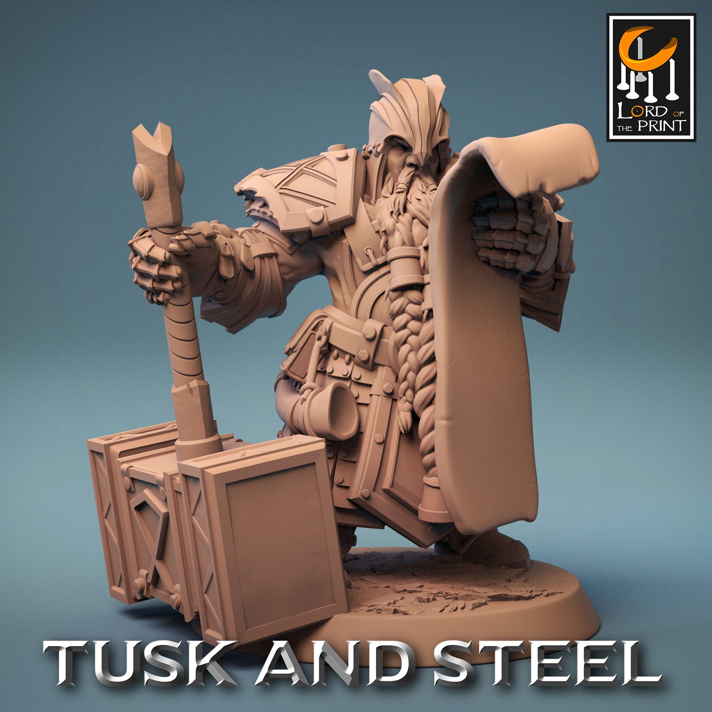 Tusk & Steel Dwarf Soldier Hammer Reads