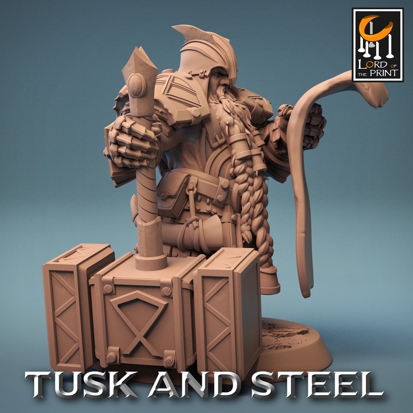 Tusk & Steel Dwarf Soldier Hammer Reads