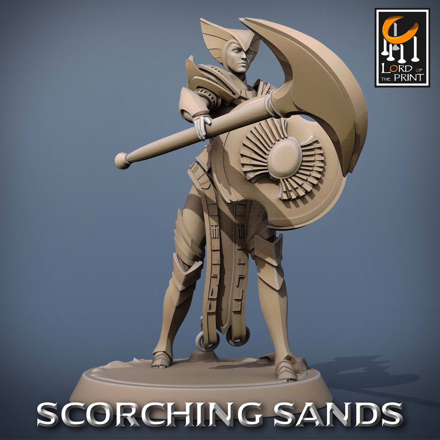 Scorching Sands: Egyptian Soldier Axe Attack