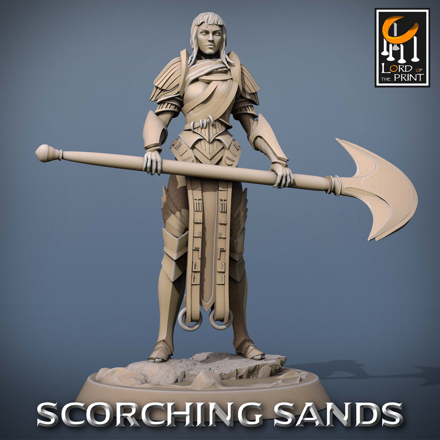 Scorching Sands: Egyptian Soldier Axe Chief