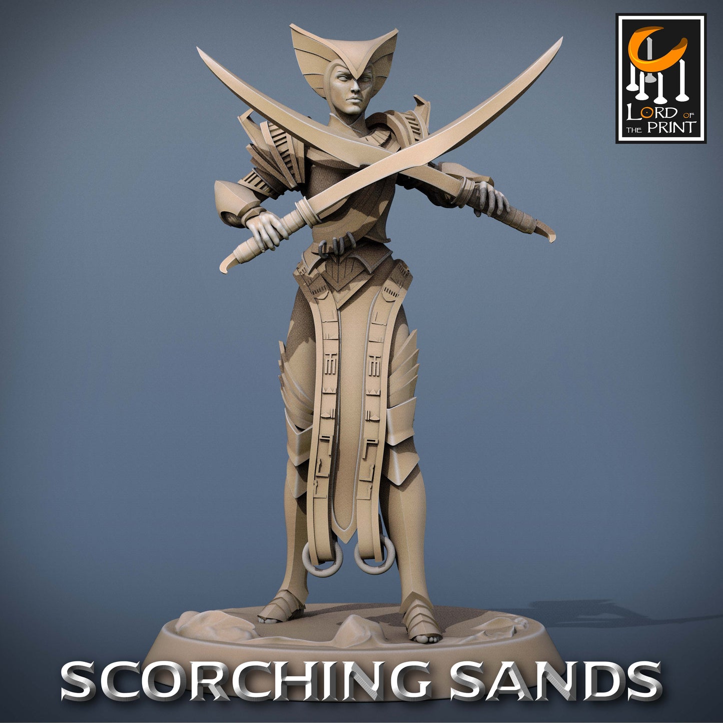 Scorching Sands: Egyptian Soldier Khopesh Walk