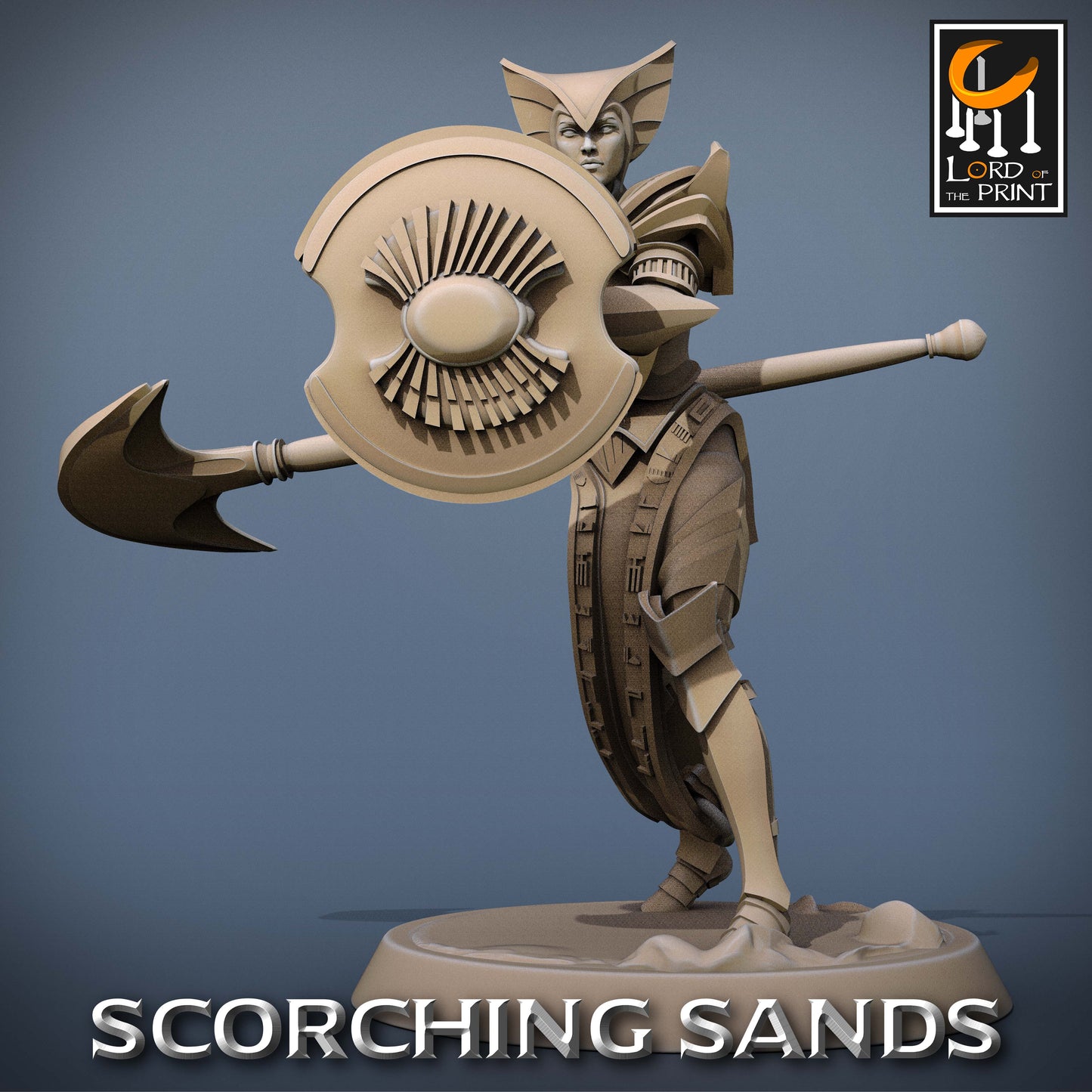 Scorching Sands: Egyptian Soldier Axe Parry