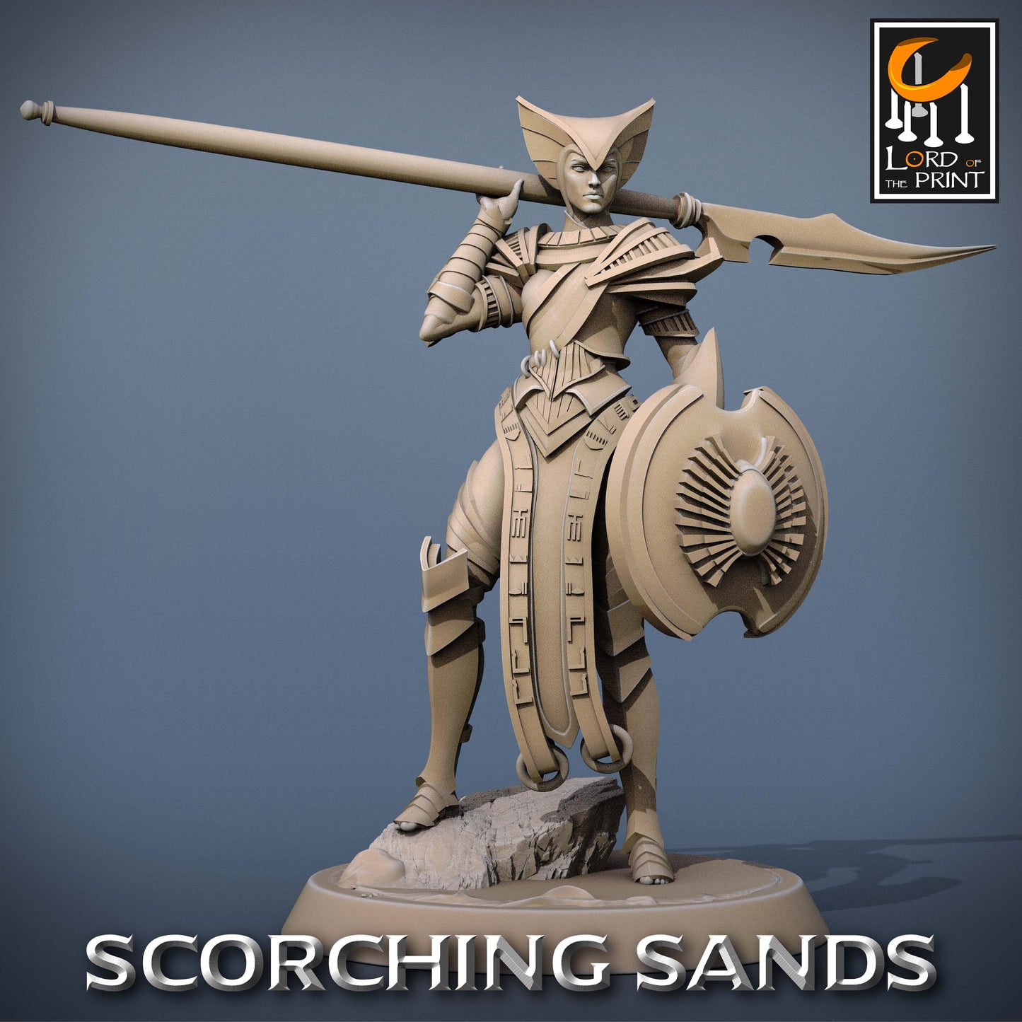 Scorching Sands: Egyptian Soldier Lance Chief