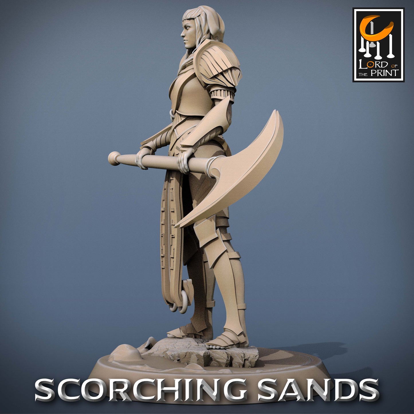 Scorching Sands: Egyptian Soldier Axe Chief