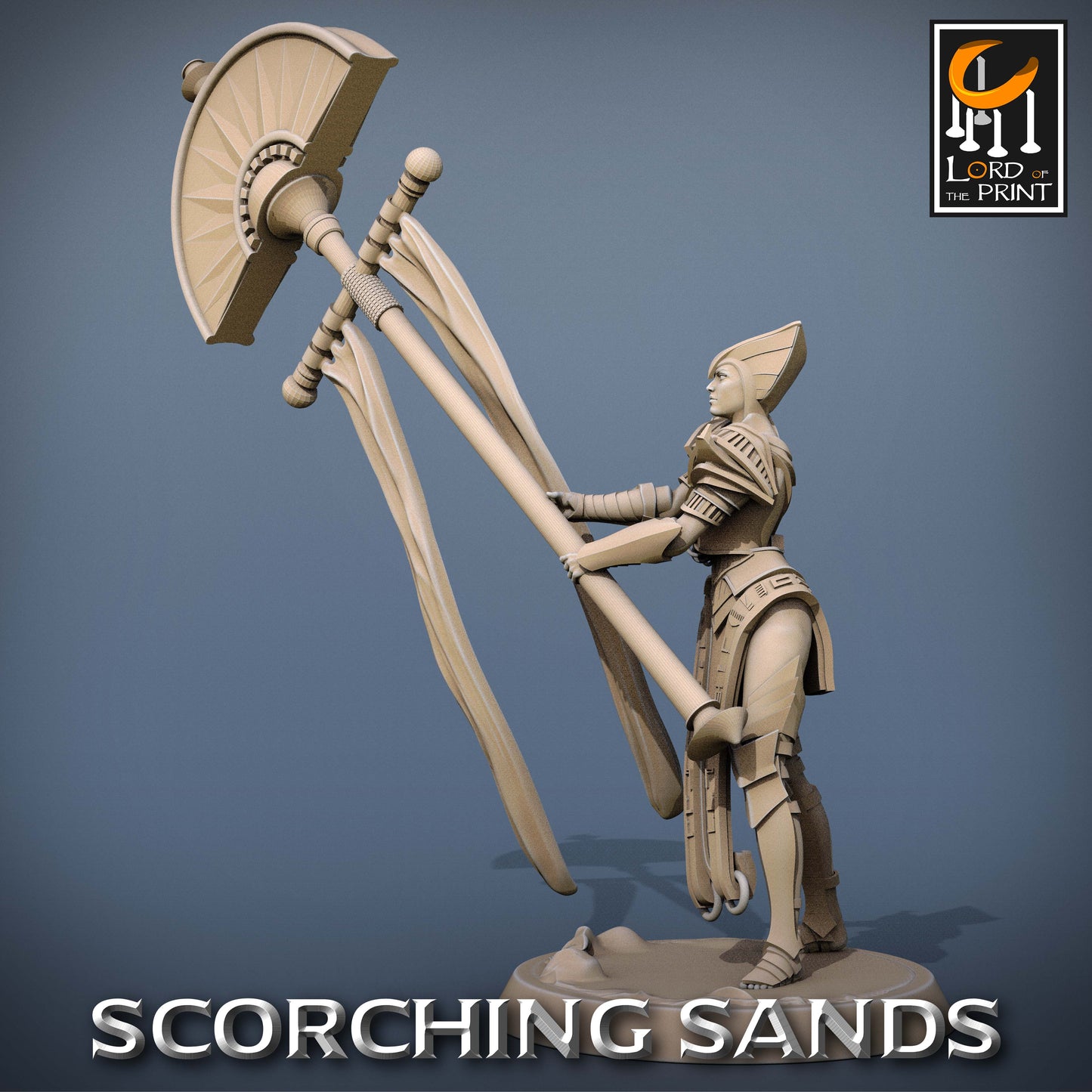 Scorching Sands: Egyptian Soldier Banner