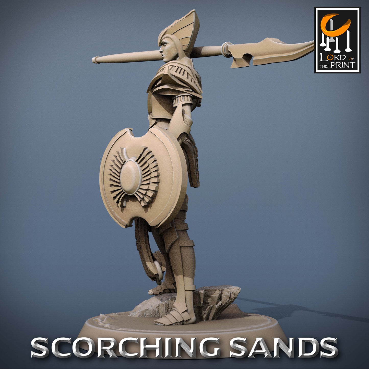 Scorching Sands: Egyptian Soldier Lance Chief