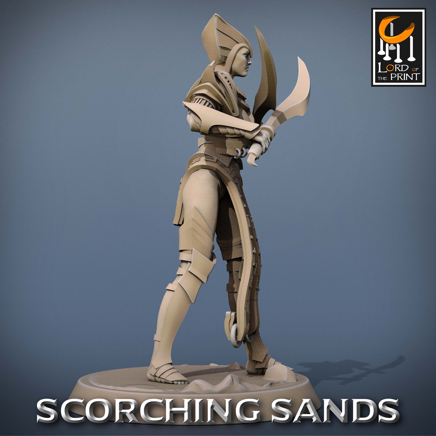 Scorching Sands: Egyptian Soldier Khopesh Walk