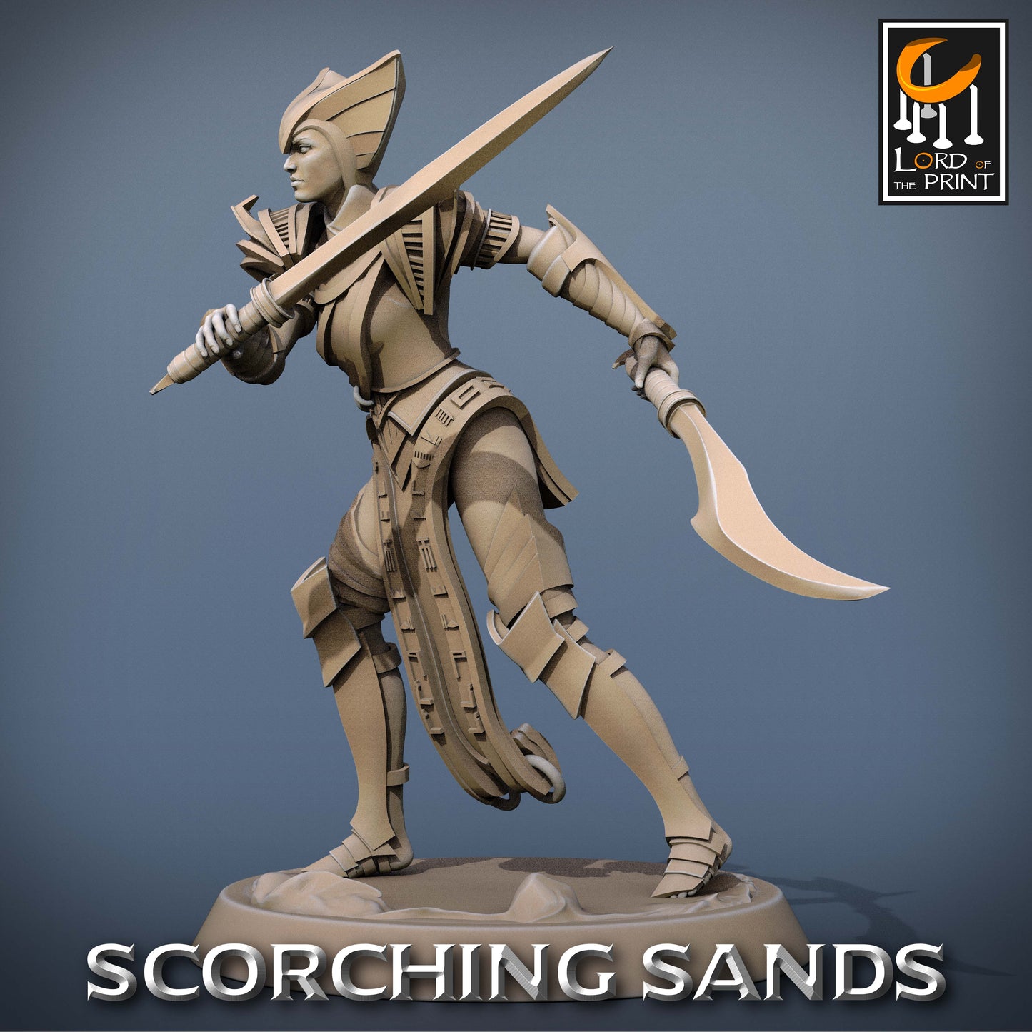 Scorching Sands: Egyptian Soldier Khopesh Attack