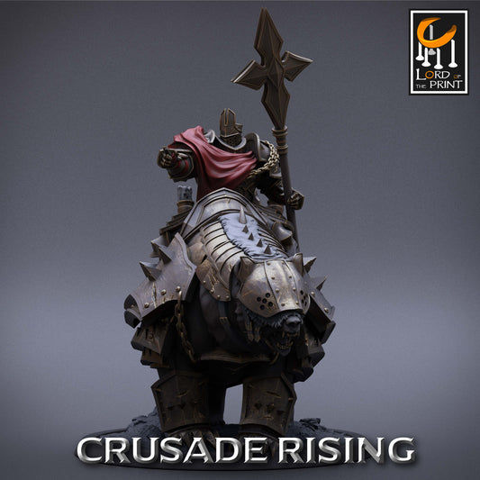 Crusade Rising Templar Bear Banner Scepter Point