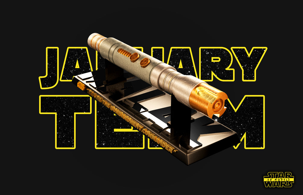 Darth Malak Lightsaber Sculpture - Star Wars 3D Models