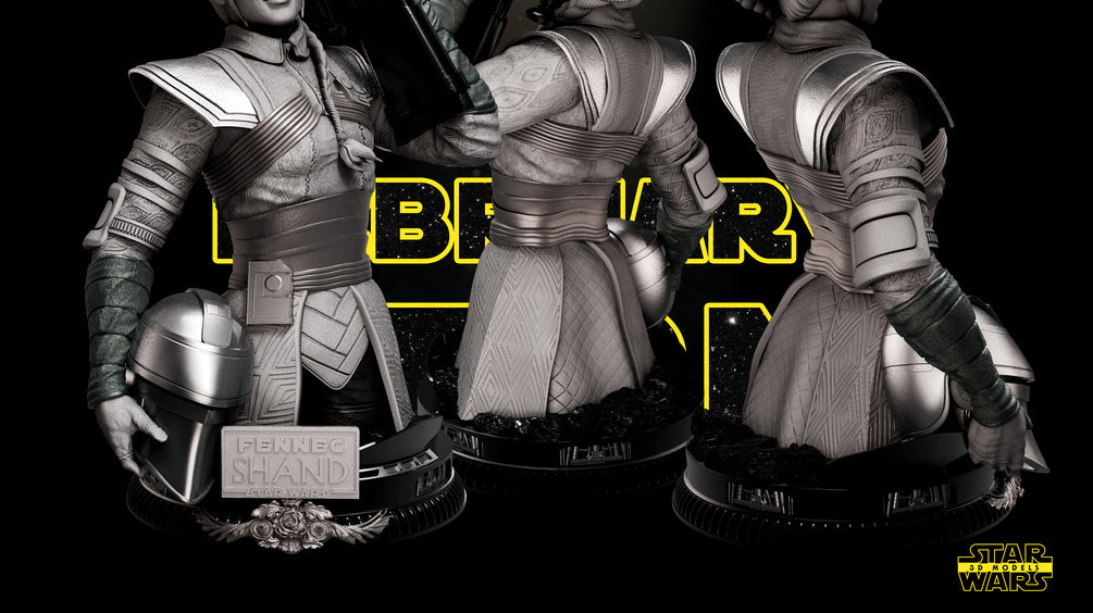 Fennec Shand Bust - Star Wars 3D Models