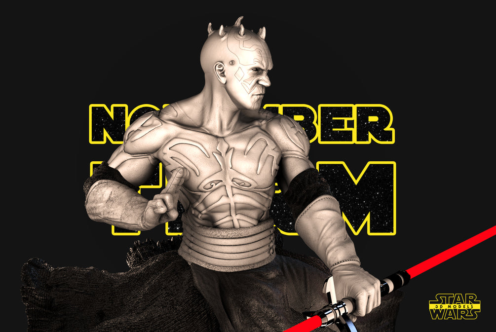 Darth Maul Sculpture - Star Wars 3D Models