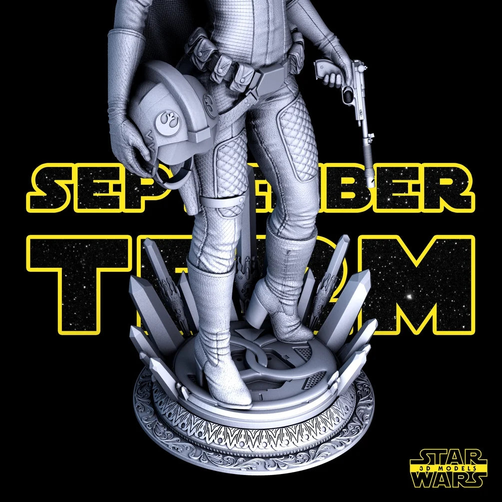 Leia Sculpture - Star Wars 3D Models