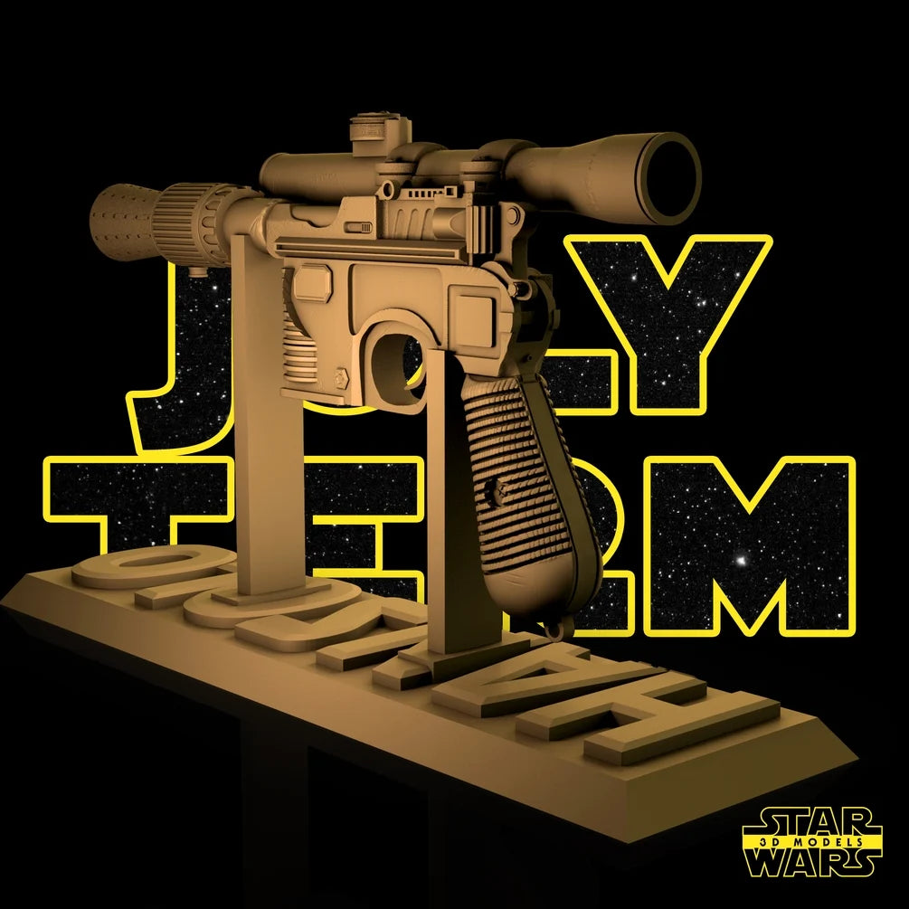 Han Solo Blastech DL-44 Sculpture