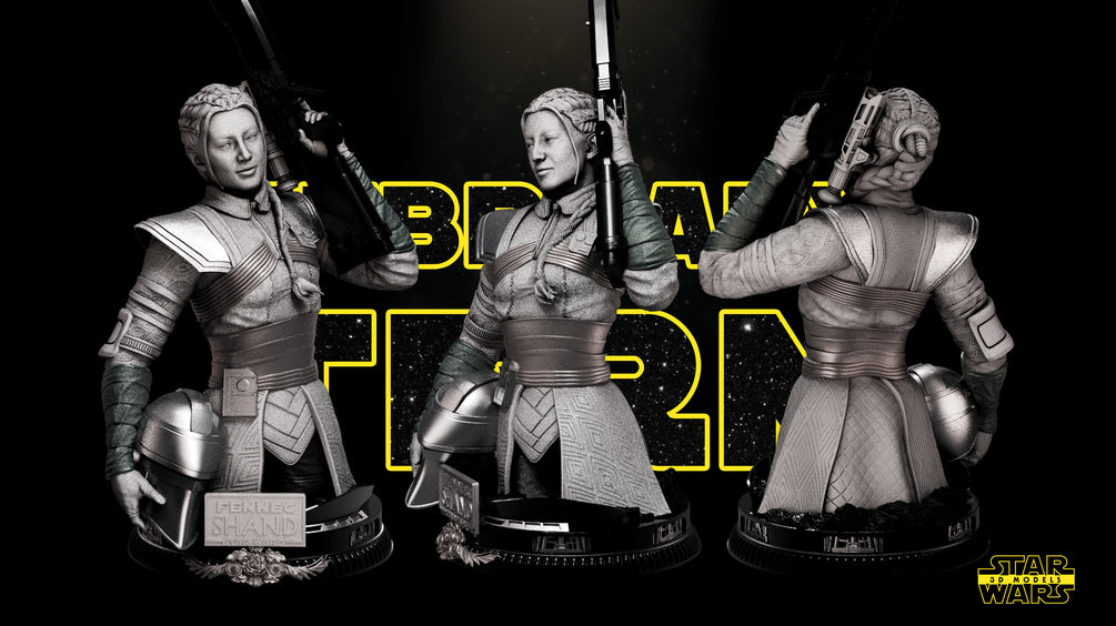 Fennec Shand Bust - Star Wars 3D Models