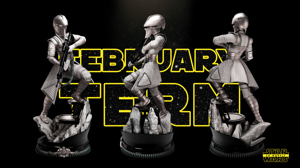 Fennec Shand Sculpture - Star Wars 3D Models
