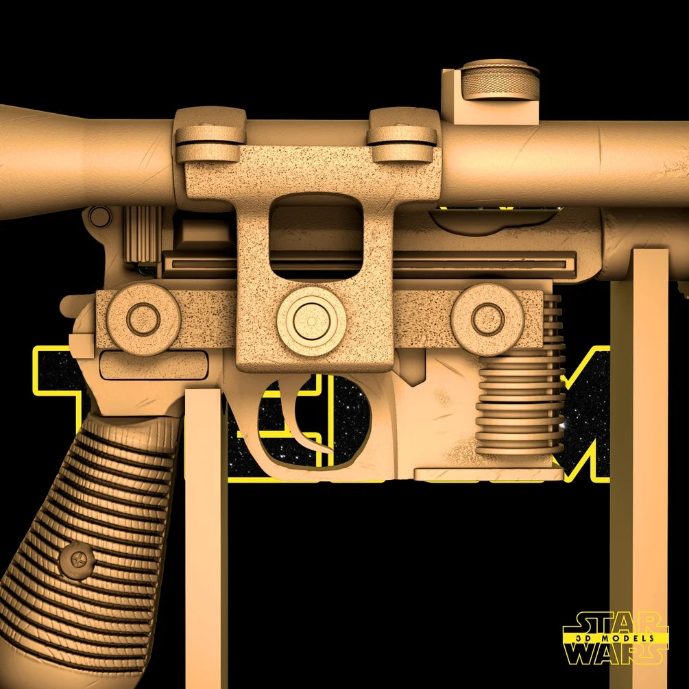 Han Solo Blastech DL-44 Sculpture