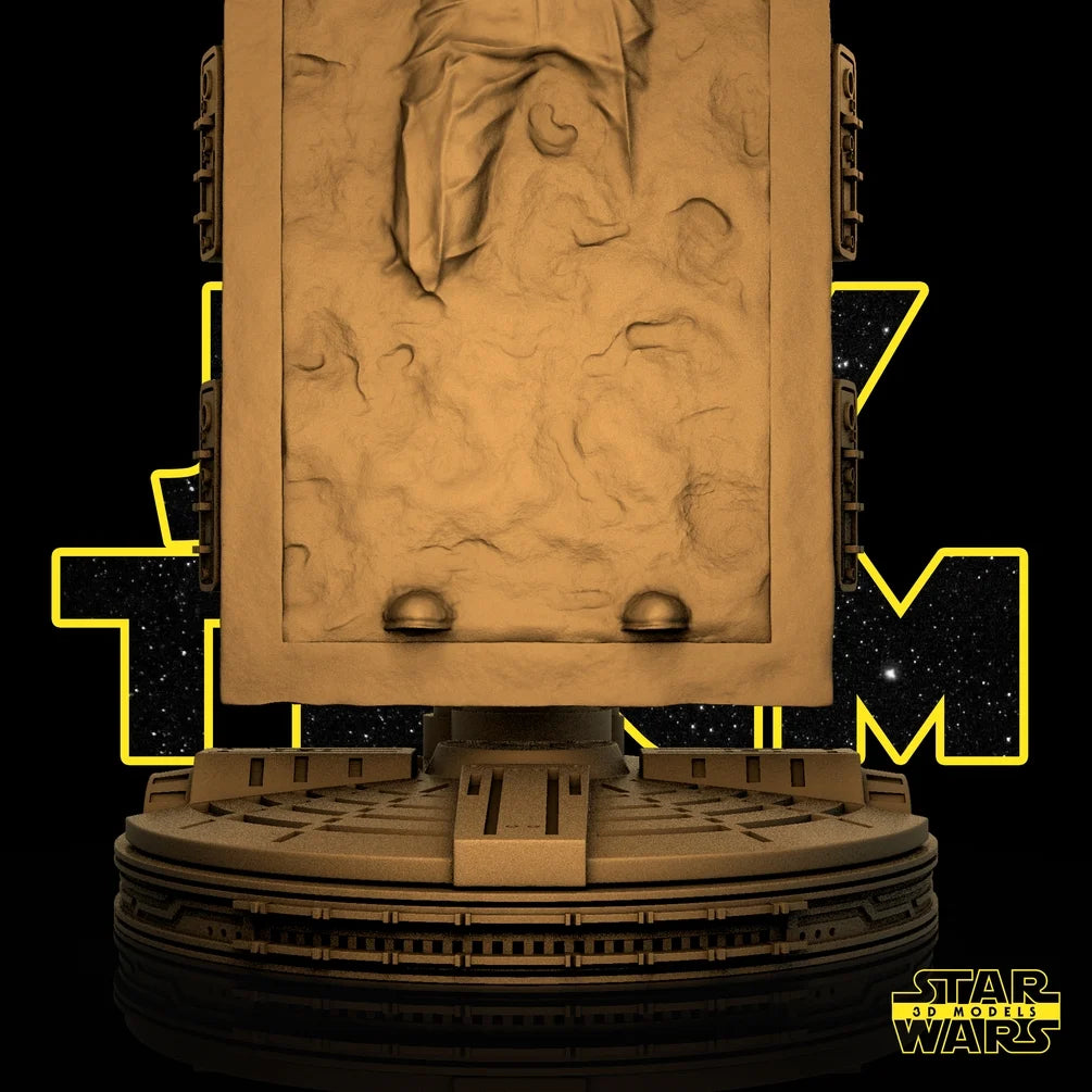 Han Solo On Carbonite Sculpture