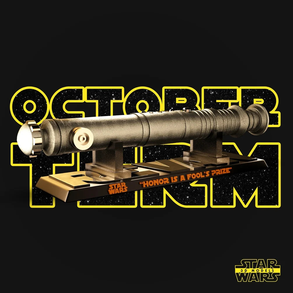 Darth Revan Lightsabers Sculptures - Star Wars 3D Models