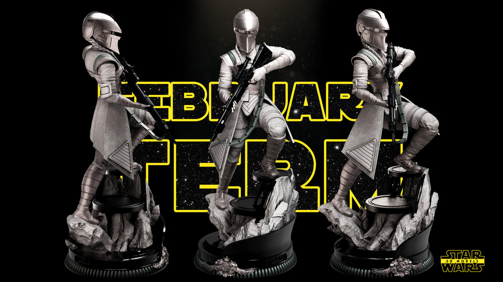 Fennec Shand Sculpture - Star Wars 3D Models