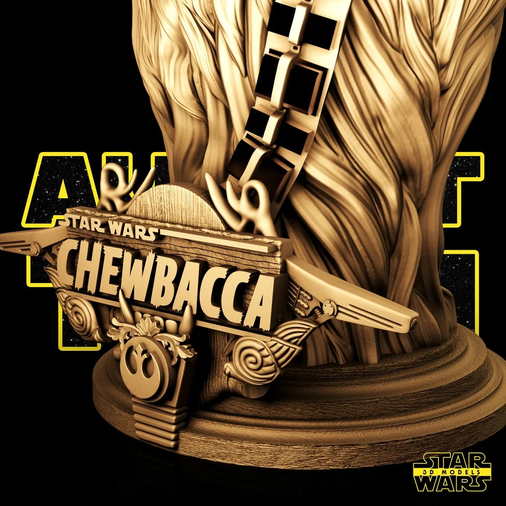 Chewbacca Bust - Star Wars 3D Models