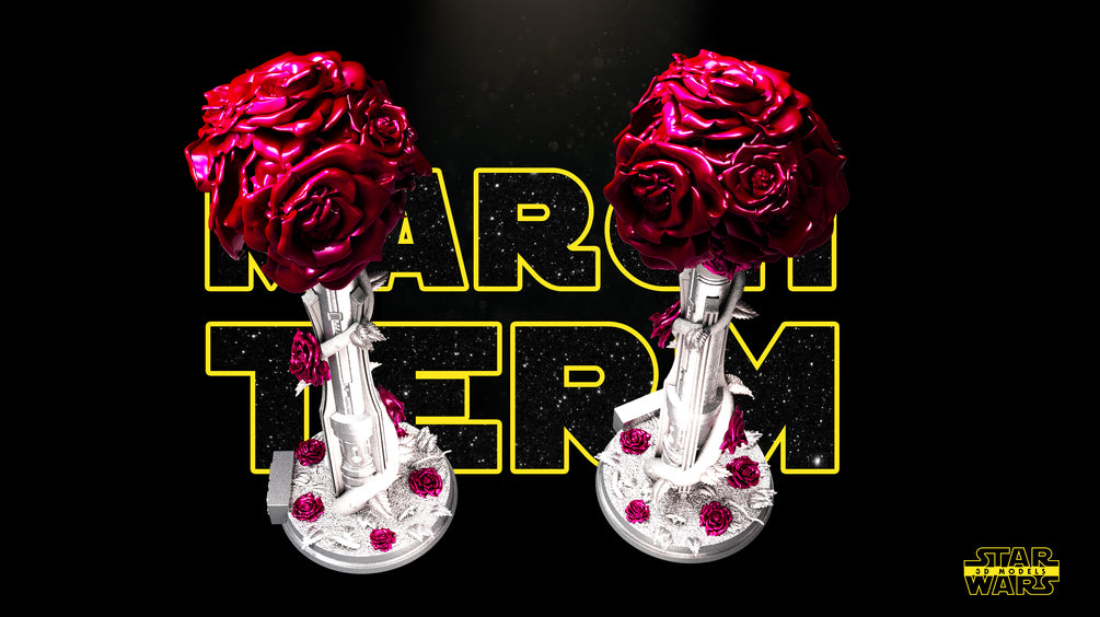 Lightsaber Vase Sculpture - Star Wars 3D Models