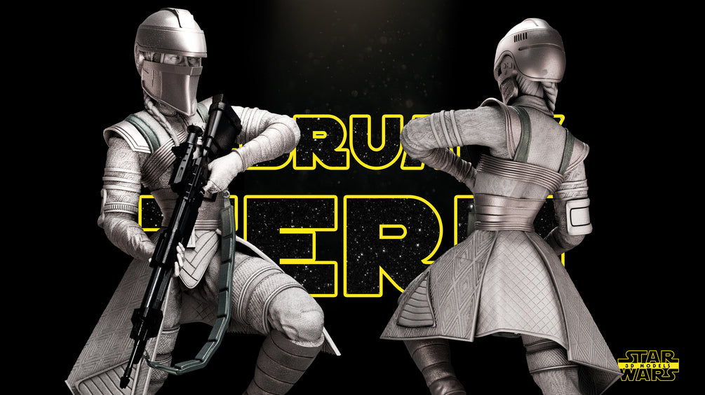 Fennec Shand Sculpture - Star Wars 3D Models