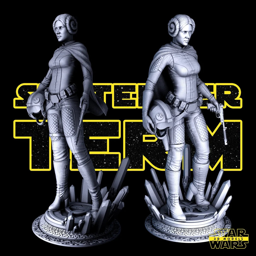 Leia Sculpture - Star Wars 3D Models
