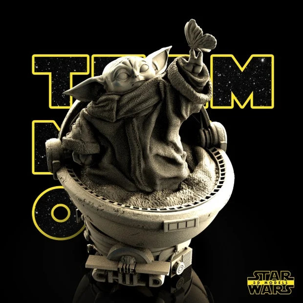 Grogu Bust - Star Wars 3D Model