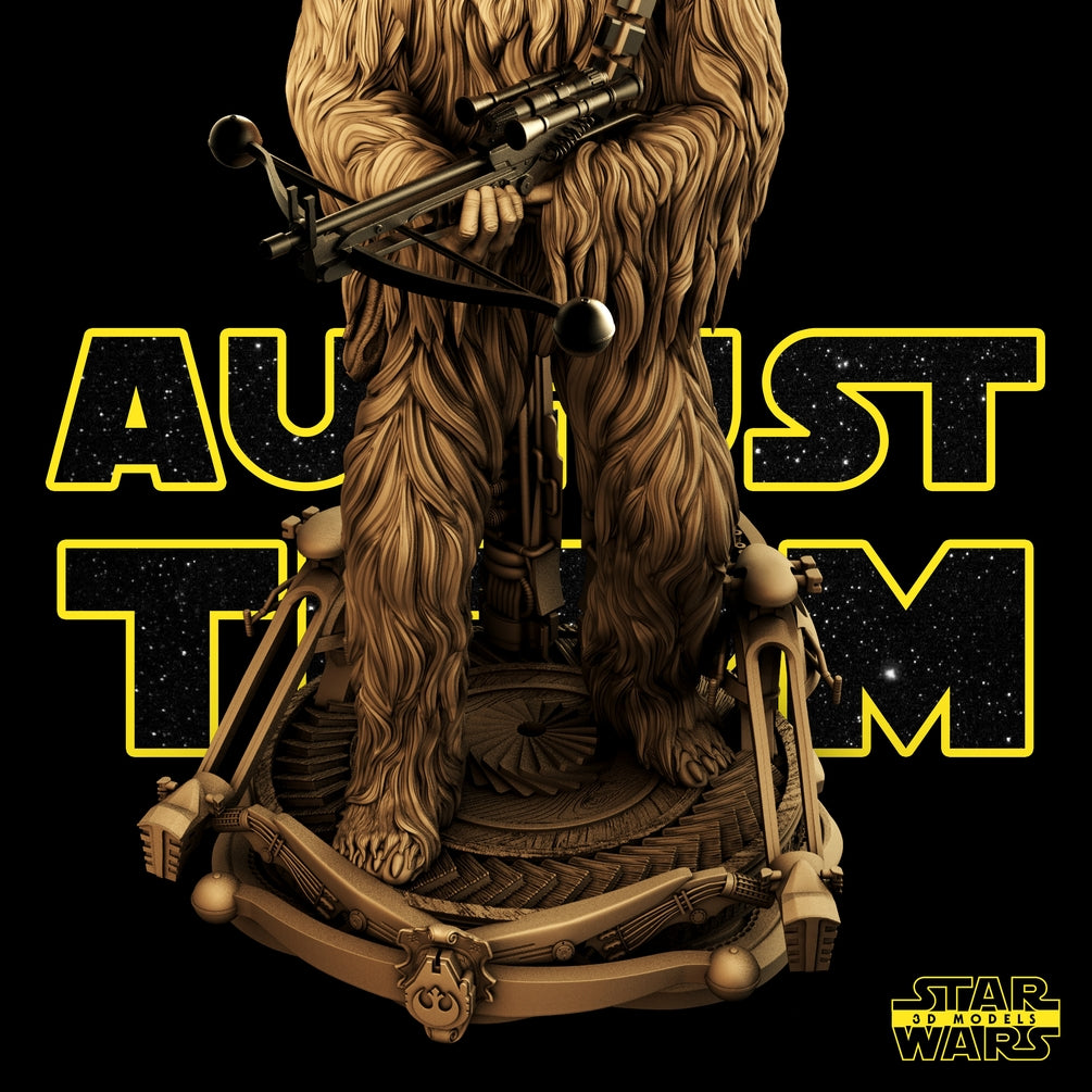 Chewbacca Sculpture - Star Wars 3D Models