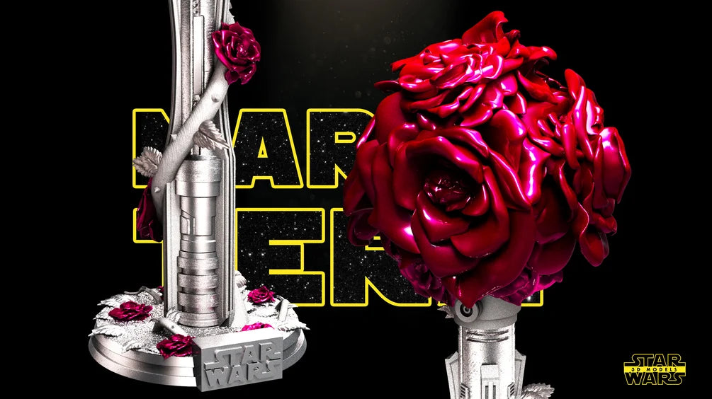 Lightsaber Vase Sculpture - Star Wars 3D Models
