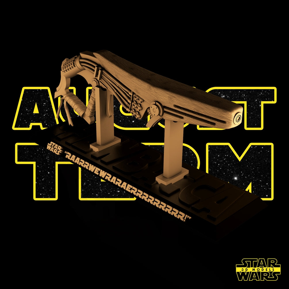 Chewbacca Slugthrower Sculpture - Star Wars 3D Models